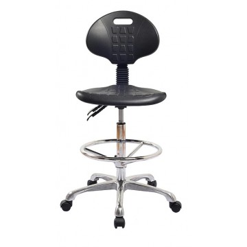 Drafting Chair - High Stool with Foot Ring (Wheels)